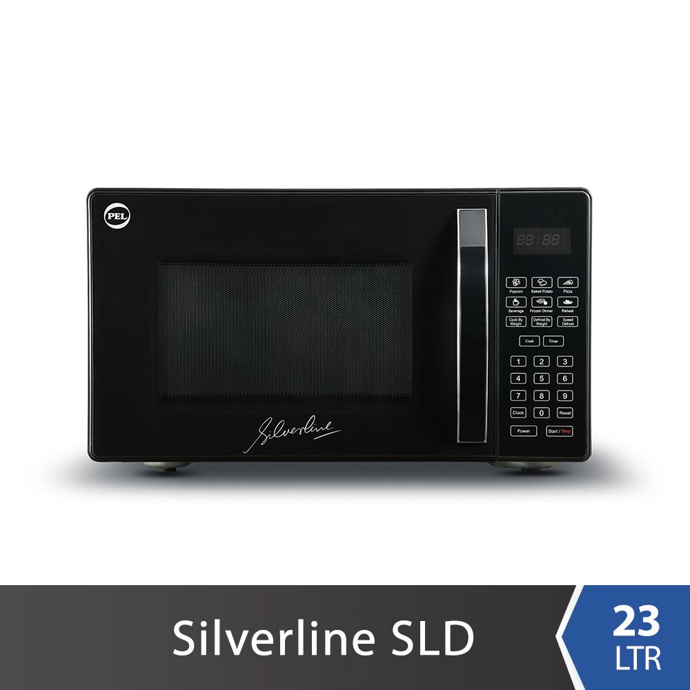 PEL Silver Line Microwave 23SLD Digital - Black