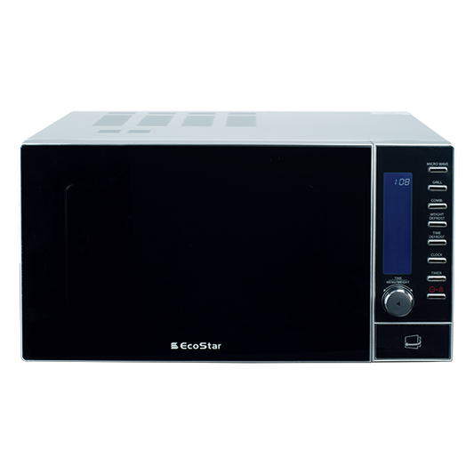 EcoStar Microwave Oven 25 Ltrs Digital Grill (Mirror) EM-2501SDG