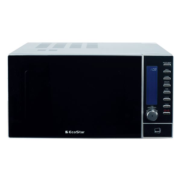 EcoStar Microwave Oven 25 Ltrs Digital Grill (Mirror) EM-2501SDG