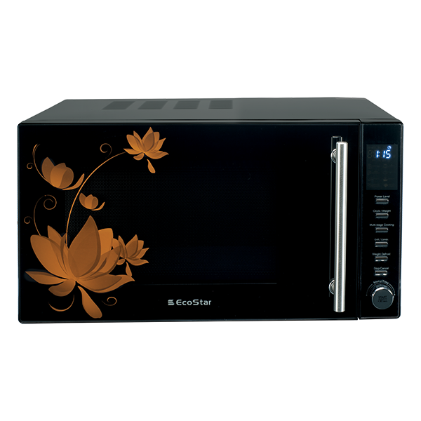 EcoStar Microwave Oven 30 Ltrs Digital Grill (Floral) EM-3001BDG