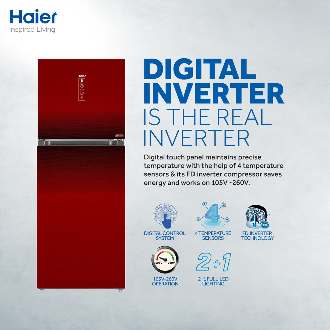 haier Digital Inverter HRF-398IDRA
