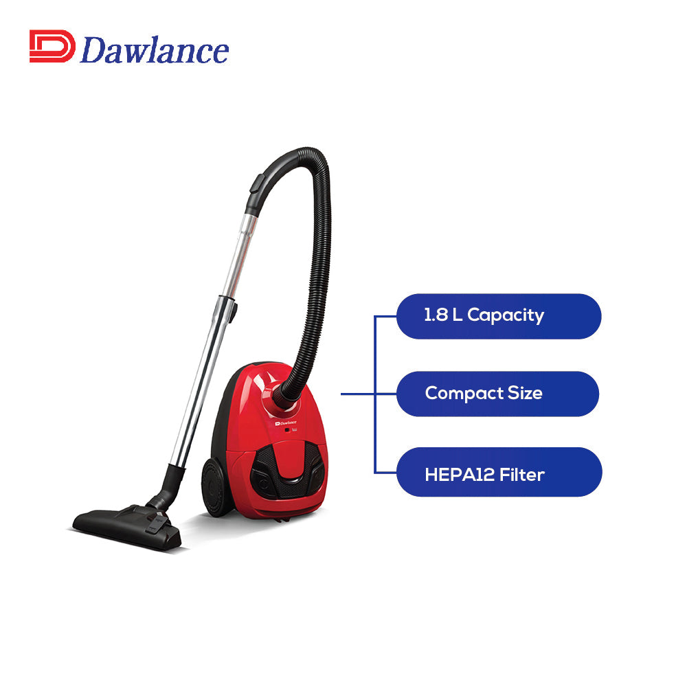Dawlance DWVC 770 Vacuum Cleaner Car Shape - Compact - Red