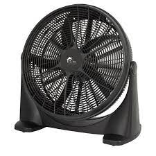 E-lite Velocity Table Fan Black EVF-20